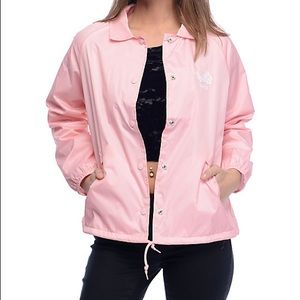 Obey Caviar Pink Coaches Jacket